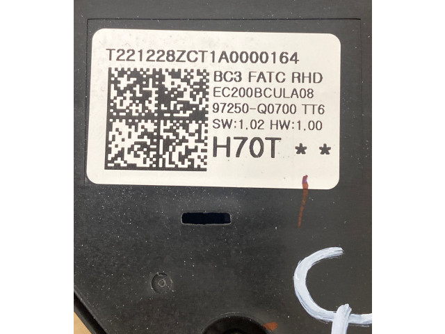 Блок управления климат-контролем 97250Q0700, TA0000164   Hyundai Bayon