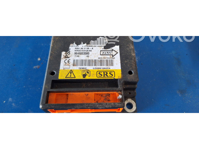 Блок подушек безопасности 9649003580 Citroen C2