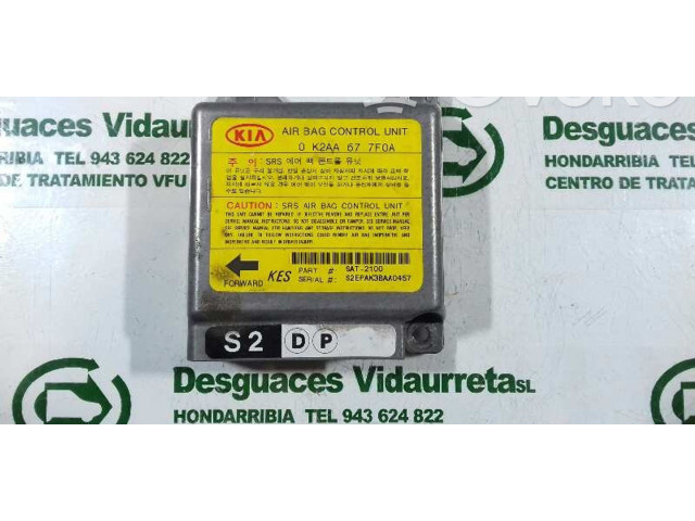 Блок подушек безопасности 0K2AA677F0A, SAT2100   KIA Shuma