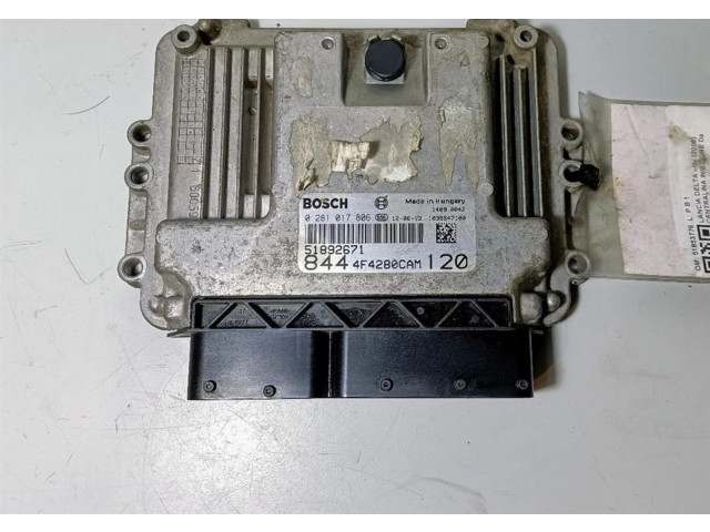 Блок управления двигателя 51853776, 0281017806 Lancia Delta