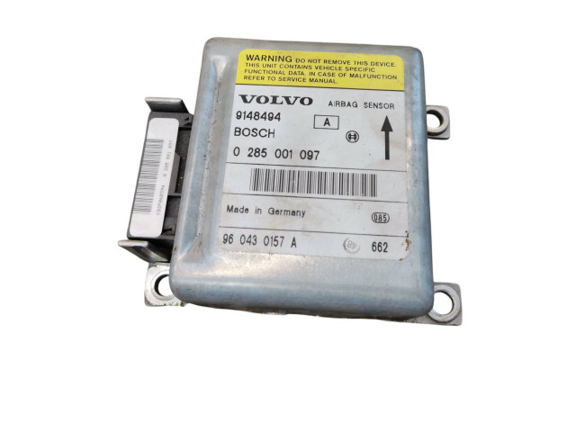 Блок управления надувных подушек 9148494, 0285001097 Volvo 850