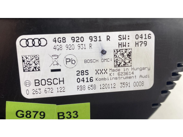 Панель приборов 4G8920931R Audi A6 C7