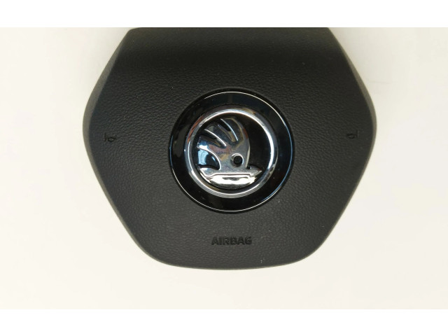 Подушка безопасности водителя 5E3880201AA Skoda Octavia Mk4