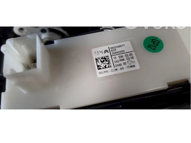 Блок управления климат-контролем 9822330877, 28482093   Peugeot 5008 II