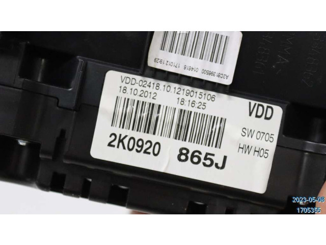Панель приборов 2K0920865JX Volkswagen Caddy