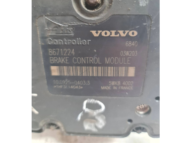Блок АБС 8671224, 5WK84002   Volvo  V70  2000 - 2004 года
