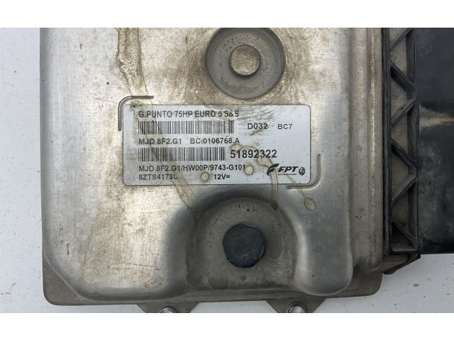 Řídící jednotka 51892322, 51892322   Fiat Punto Evo 2013