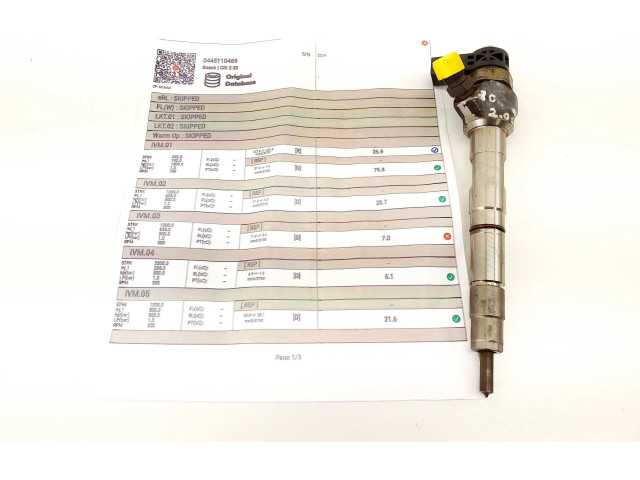 Vstřikovač 0445110469 Volkswagen Tiguan CUVC