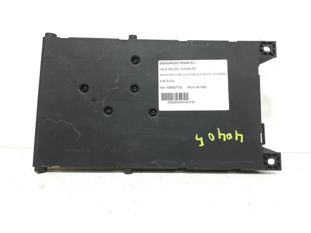 Pojistková skříňka Řídící jednotka BSM 1569007702   Mercedes-Benz GLA W156 2016