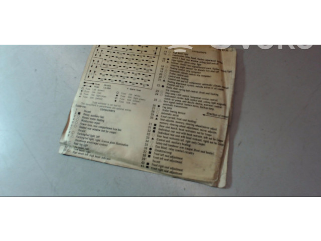 Pojistková skříňka 1405452200 Mercede-Benz S W140 1993