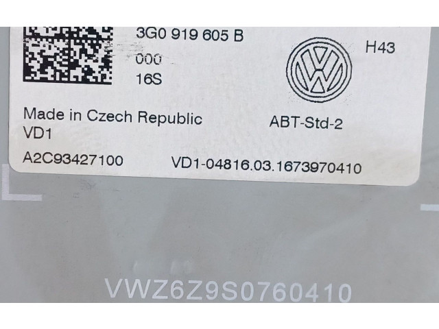 Экран дисплея вверх 3G0919605B, A2C93427100 Volkswagen Golf SportWagen