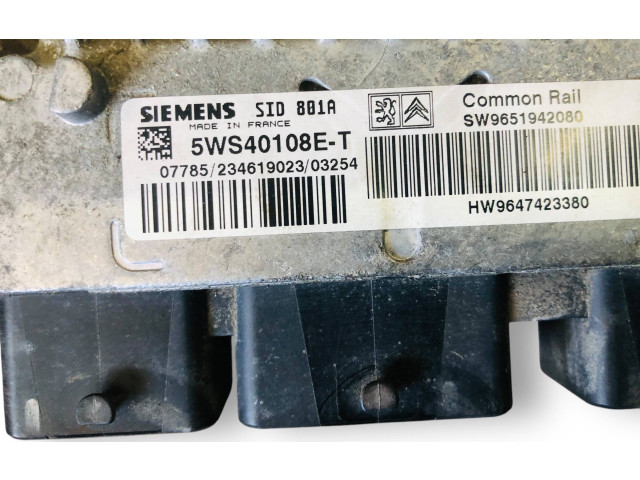 Řídící jednotka 9651942080, 9647423380   Citroen Berlingo 2005