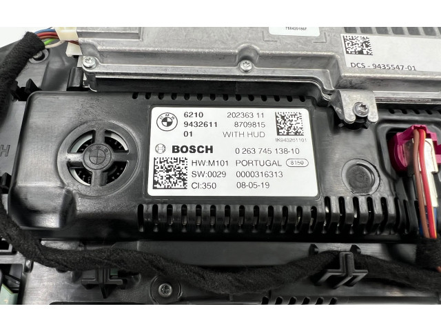 Přístrojová deska BMW 7 G11 G12 2020 9432611, 8709815