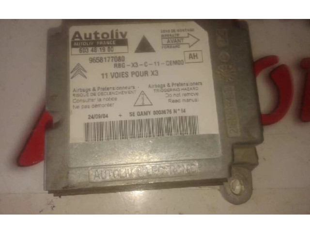 Блок подушек безопасности 9658177080, CENTRALITAAIRBAG   Citroen Berlingo