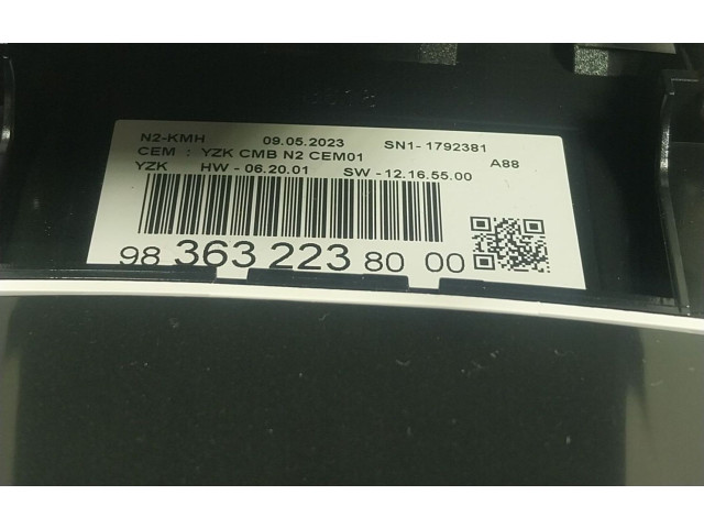 Панель приборов 9836322380, 9836322380   Citroen C3 Aircross       