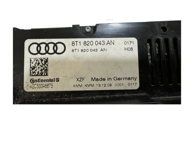 Блок управления климат-контролем 8T1820043AN, A2C53346675   Audi A5 8T 8F