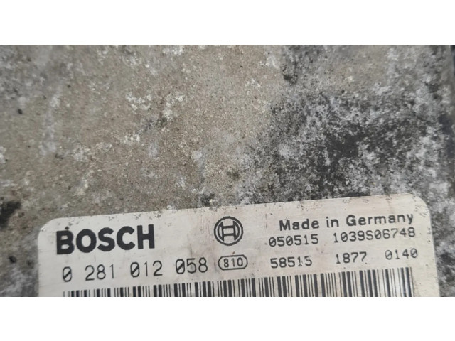Řídící jednotka 0281012058, 1039S06748 Renault Laguna II 2003