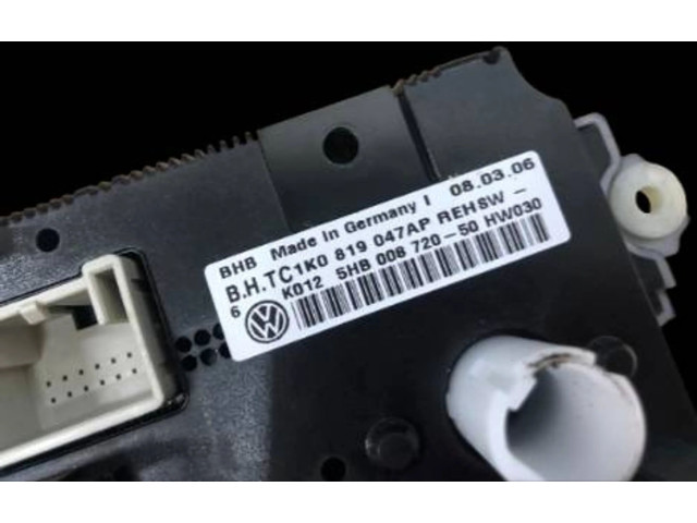 Блок управления климат-контролем 1K0819047AP, 5HB00872050 Volkswagen Caddy