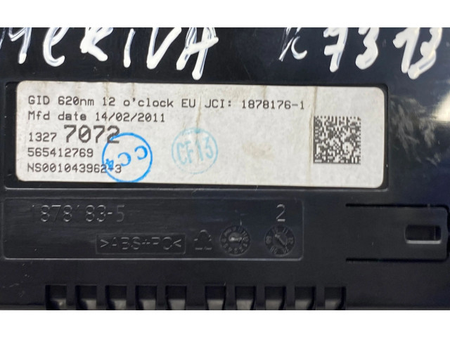 Дисплей 565412769, 13277072 Opel Meriva B
