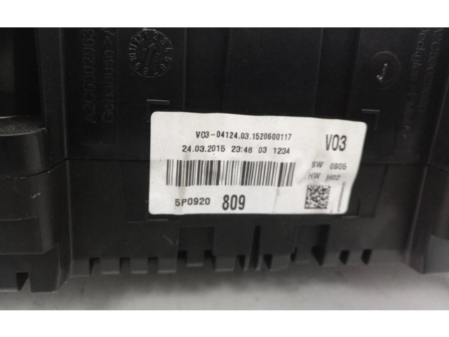 Přístrojová deska Seat Altea XL 2015 5P0920809