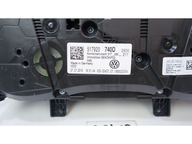 Панель приборов 517920740D, 35306KM   Volkswagen Golf Sportsvan       
