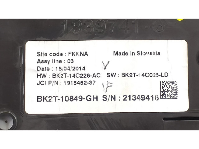Přístrojová deska Ford Transit Custom 2014 BK2T10849GH, 21349416