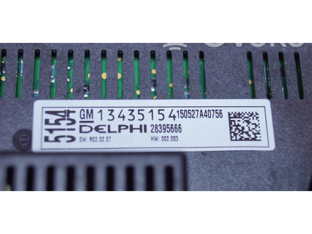 Блок управления климат-контролем 13435154   Vauxhall Astra J