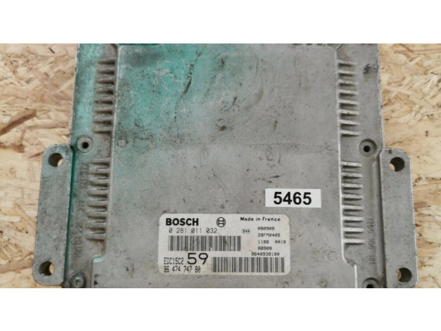 Блок управления двигателя 0281011032, 28FM0409 Citroen C8