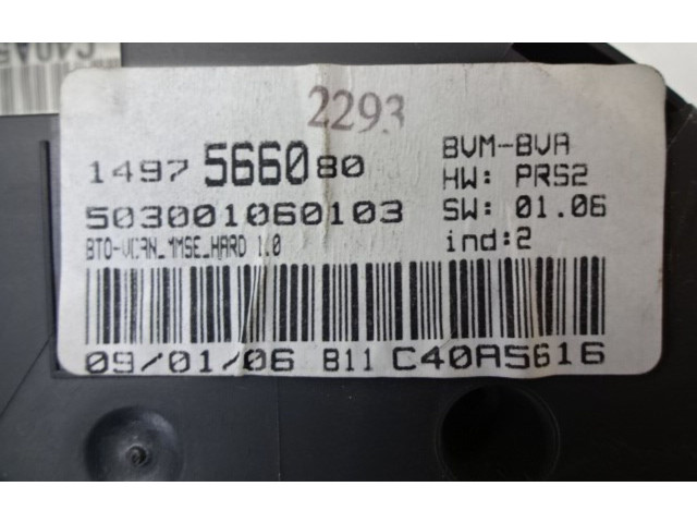 Панель приборов 1497566080, 1497566080 Citroen C8