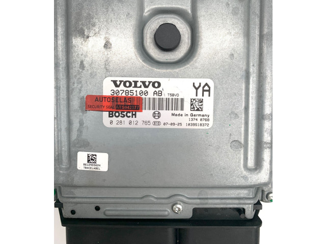 Блок управления двигателя 30785100AB, 0281012765   Volvo V70