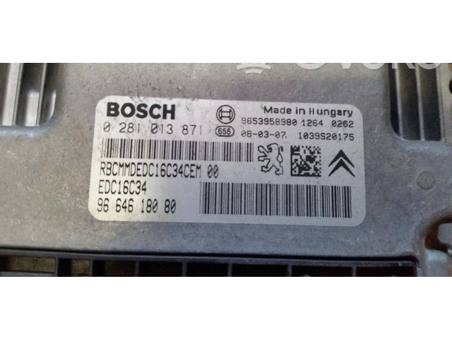 Блок управления двигателя 9664618080, 9653958980   Peugeot Partner
