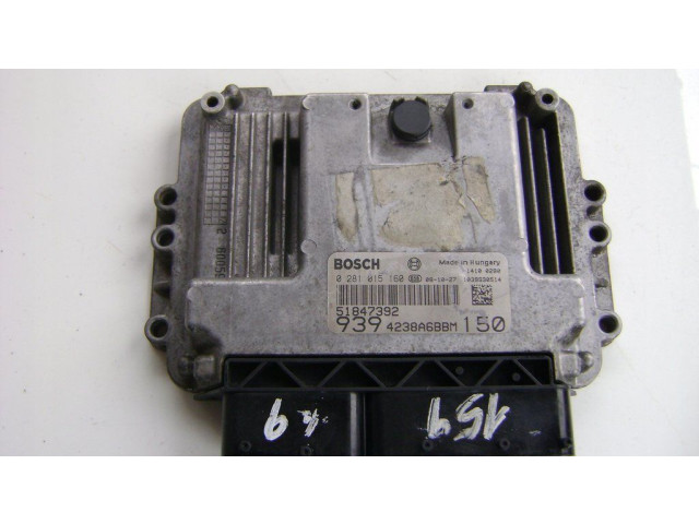 Блок управления двигателя 0281015160, 51847392 Alfa Romeo 159