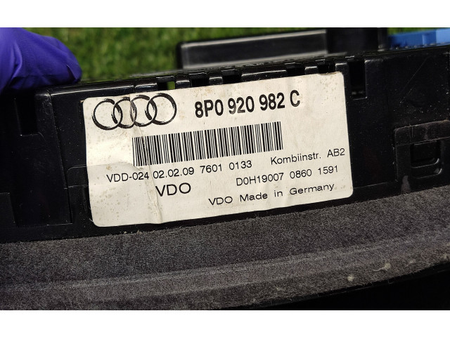 Панель приборов 8P0920982C Audi A3 S3 A3 Sportback 8P