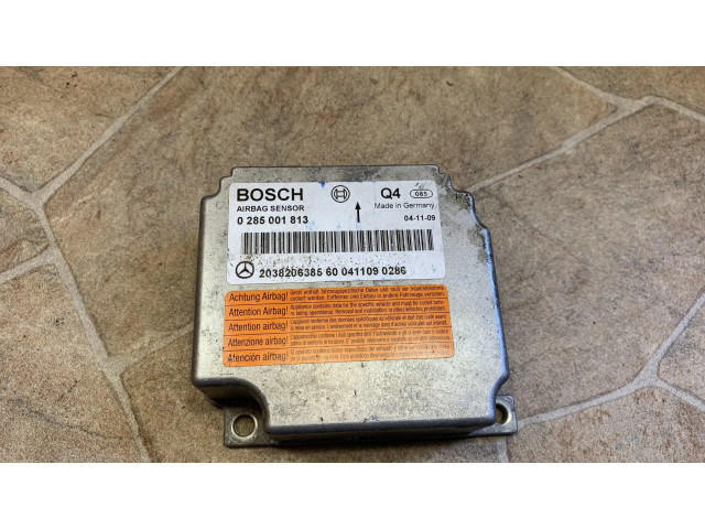Блок подушек безопасности 0285001813   Mercedes-Benz C W203