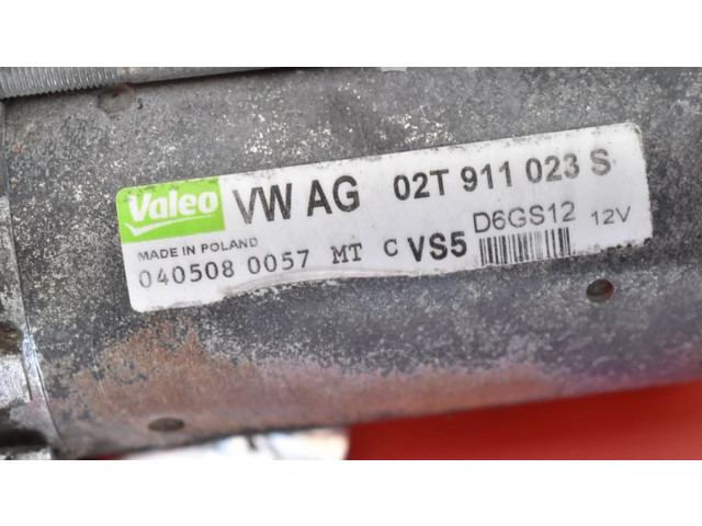 Стартер 02T911023S, 02T911023S   Skoda Fabia Mk2 (5J)