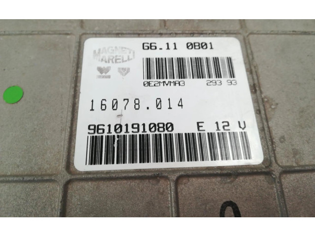 Turbodmychadlo Блок управления двигателем ECU 9610191080 Peugeot 106