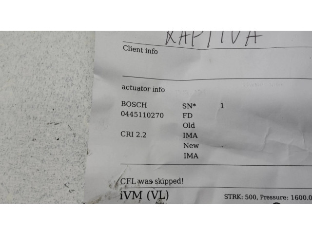 Форсунка 0445110270    Chevrolet Captiva для дизельного двигателя  2