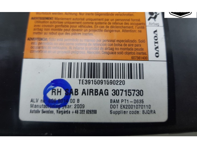 Подушка безопасности в сиденье 30715730, 30715730   Volvo V70