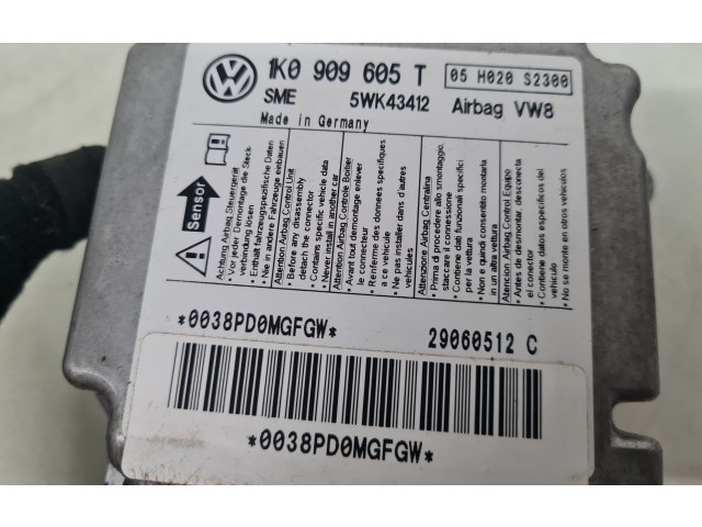 Блок подушек безопасности 1K0909605T Volkswagen Golf Plus