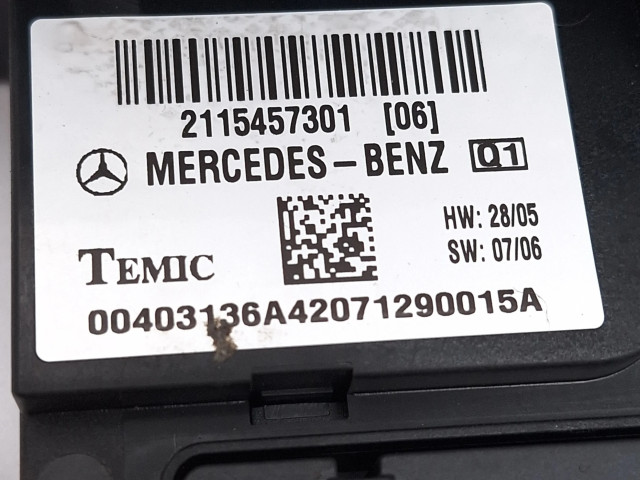 Pojistková skříňka A2115457301, 2115457301 Mercedes-Benz E W211 2007