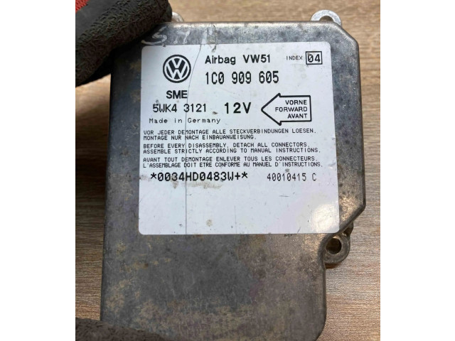 Блок подушек безопасности 1C0909605, 5WK43121   Skoda Fabia Mk1 (6Y)