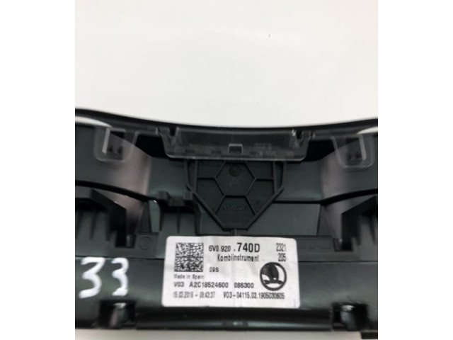 Панель приборов 6V0920740D, NP2133   Skoda Fabia Mk3 (NJ)       