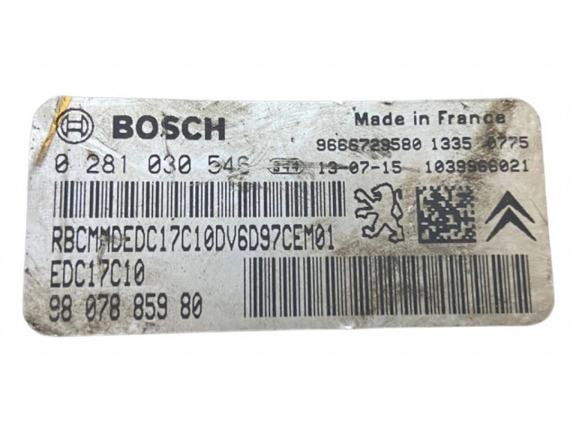 Řídící jednotka 9807885980, 9666729580 Citroen Berlingo 2008