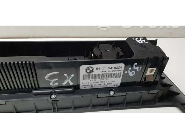 Блок управления климат-контролем 3415204, 64113415204   BMW X3 E83