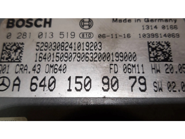 Блок управления двигателя A6401509079, 0281013519 Mercedes-Benz B W245
