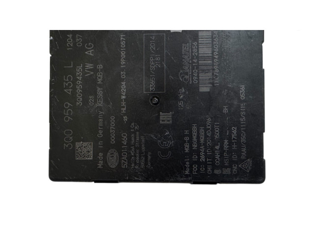 Блок управления 3Q0959435L, 00037000 Volkswagen e-Golf