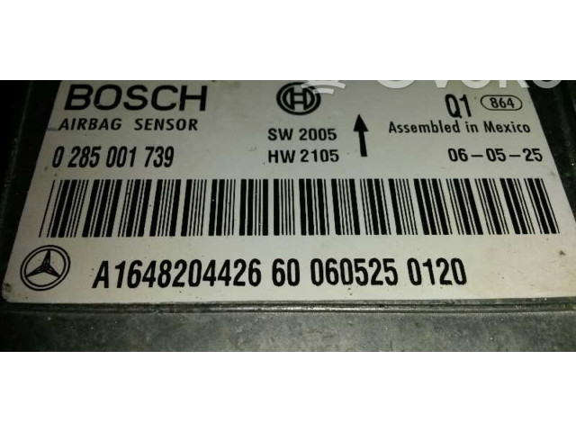 Блок подушек безопасности A1648204426, 0285001739 Mercedes-Benz R W251