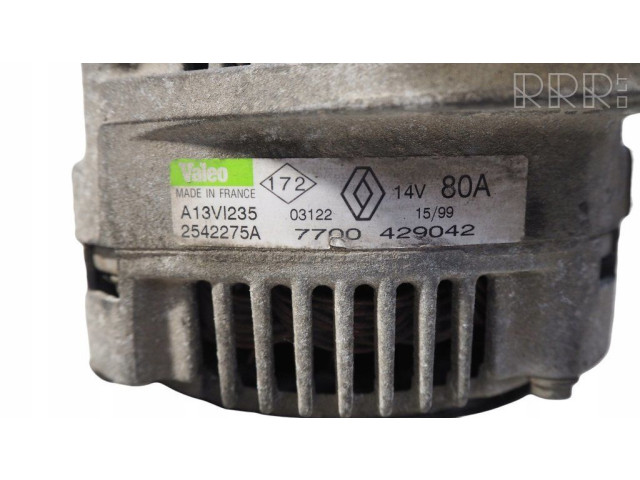 Генератор 7700429042, 2542275A   Renault Clio I 1.6     