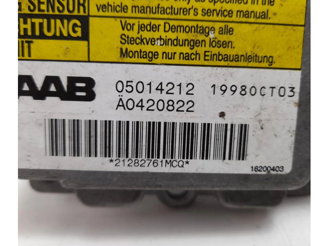 Блок подушек безопасности 05014212, 05014212 Saab 9-5