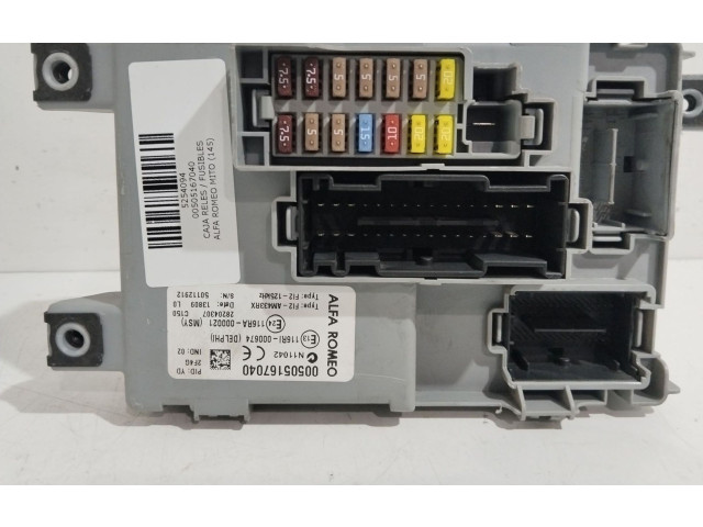 Pojistková skříňka Řídící jednotka BSM 00505167040 Alfa Romeo Mito 2009